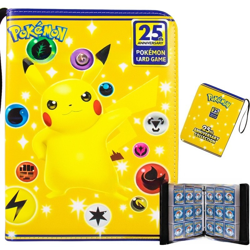 Pokemon Binder Card - Pokemon Card Binder 400Pcs PU Leather