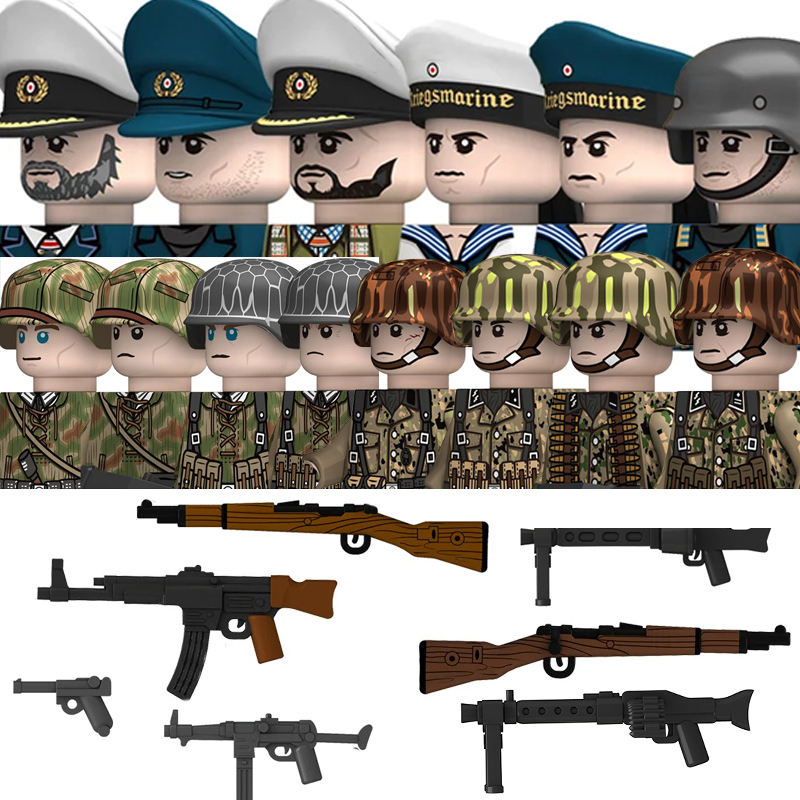 Military WW2 German Navy Figur - Lego Minifigure Holder avaliação e preço