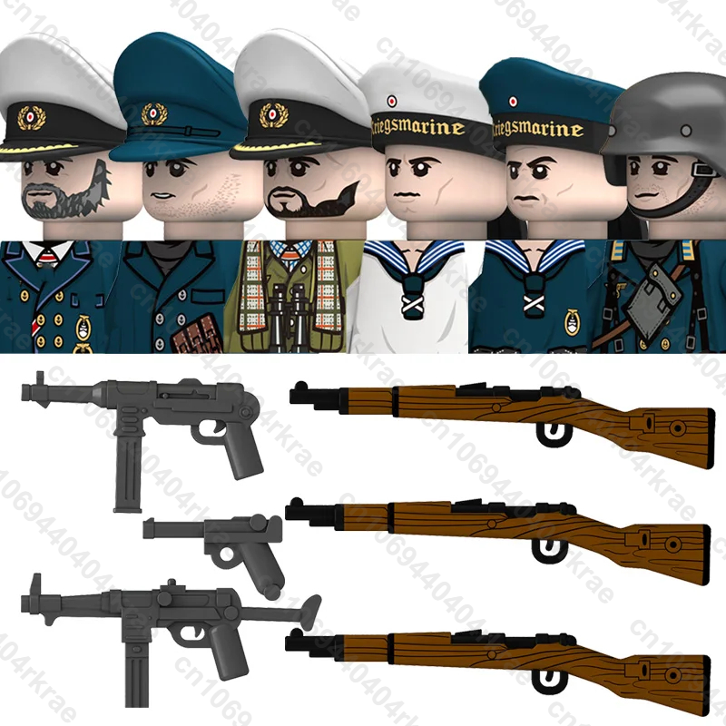 Military WW2 German Navy Figur - Lego Minifigure Holder avaliação e preço