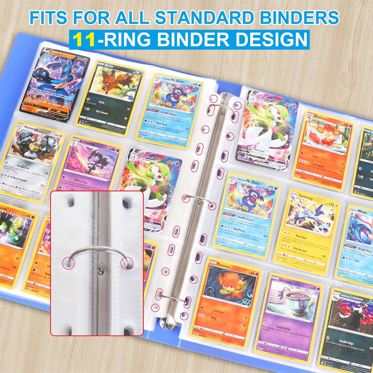 540 Pockets Double-Sided Tradi - Pokemon Binder Card avaliação e preço