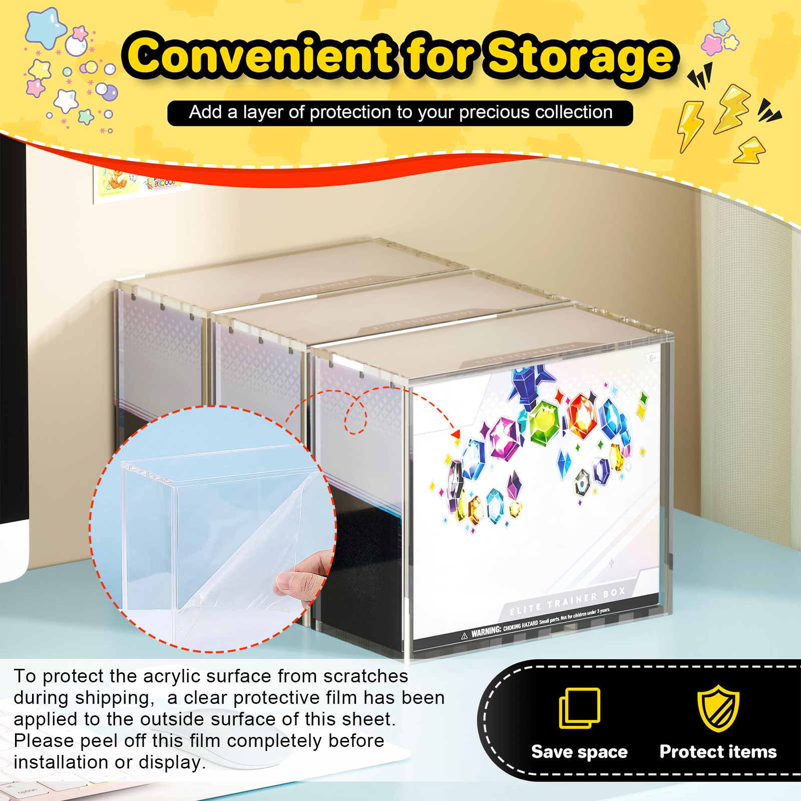 99% UV protection Magnetic Mod - Display Case Acrylic avaliação e preço