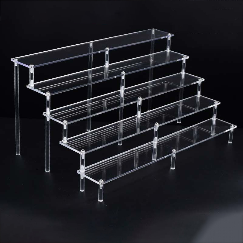 Clear 1-6 Tier Acrylic Display - Pop Display Shelf avaliação e preço