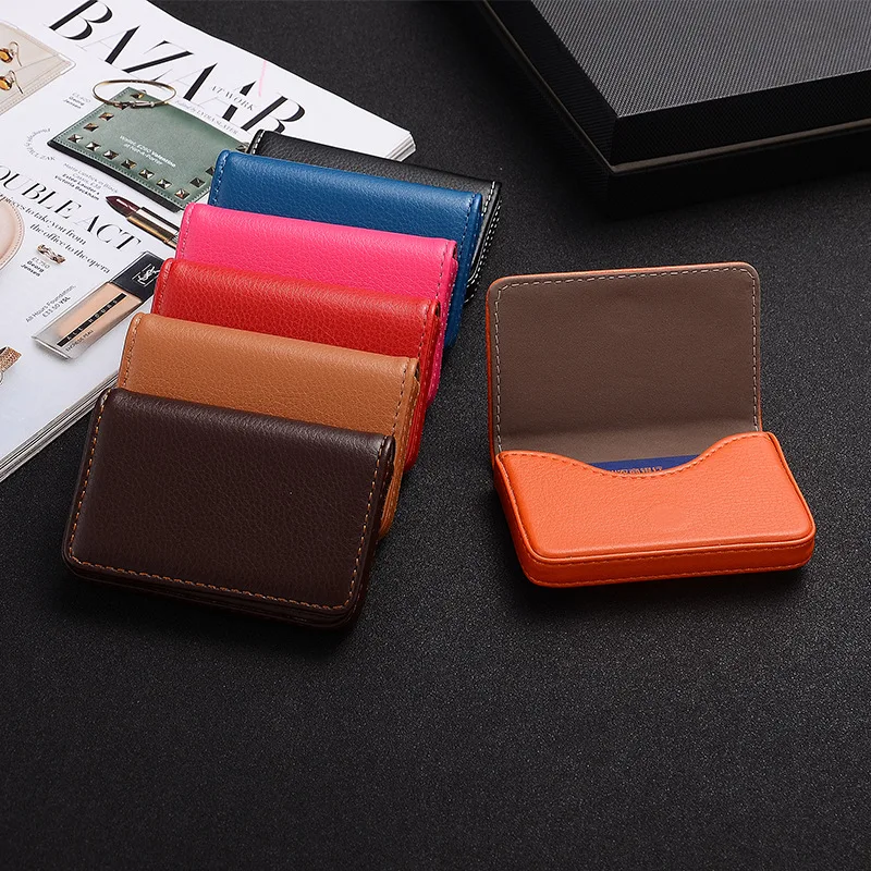 2026 PU Leather Business Card  - Card Top Loader avaliação e preço