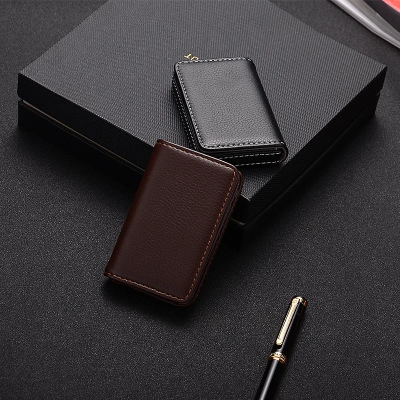 2026 PU Leather Business Card  - Card Top Loader avaliação e preço