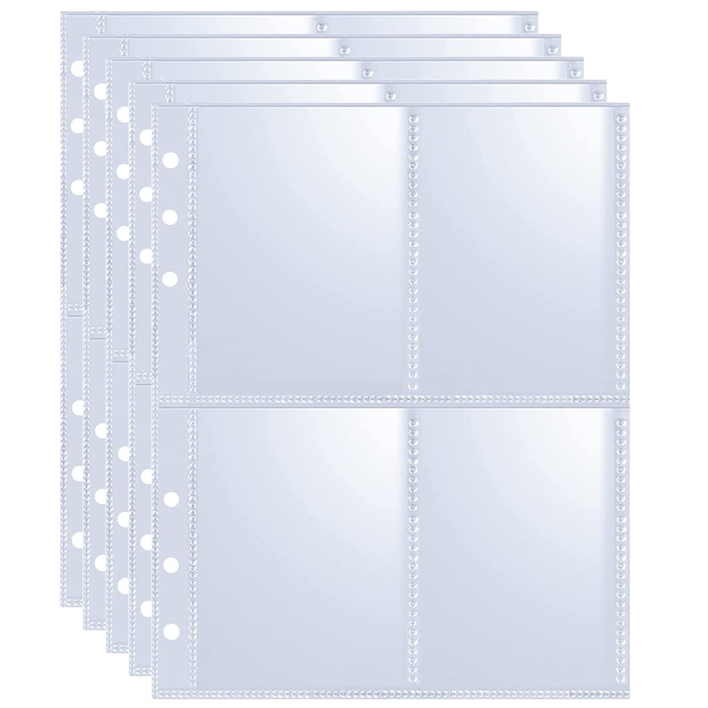 4 Pockets Photo Card Sleeves B - Trading Card Binder avaliação e preço