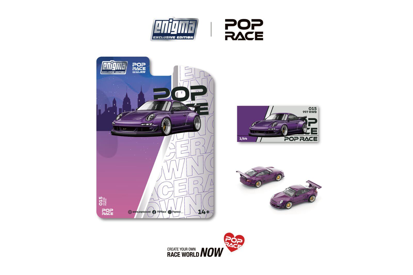 In Stock Ready To Ship Pop Rac - Die Cast Car 1 64 avaliação e preço
