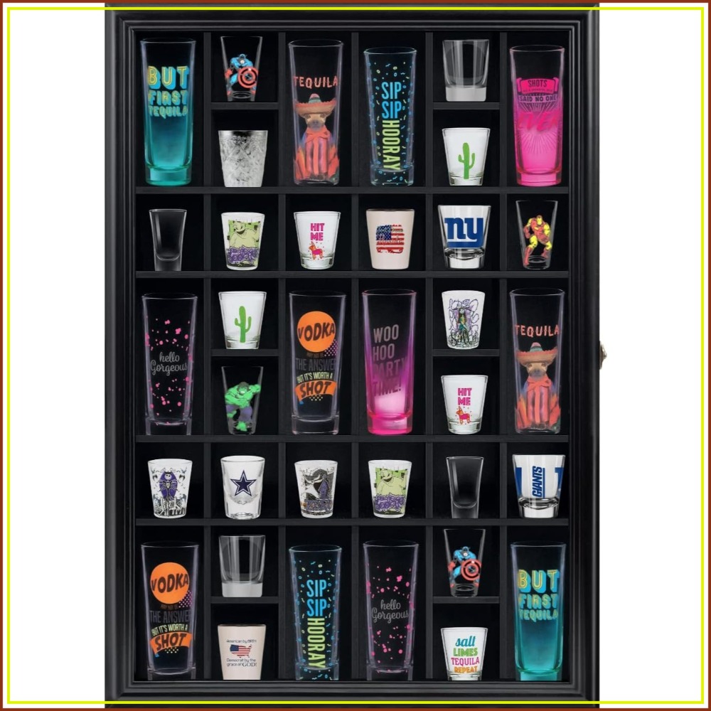 Shot Glass Display Cabinet Sol - Display Case Acrylic avaliação e preço