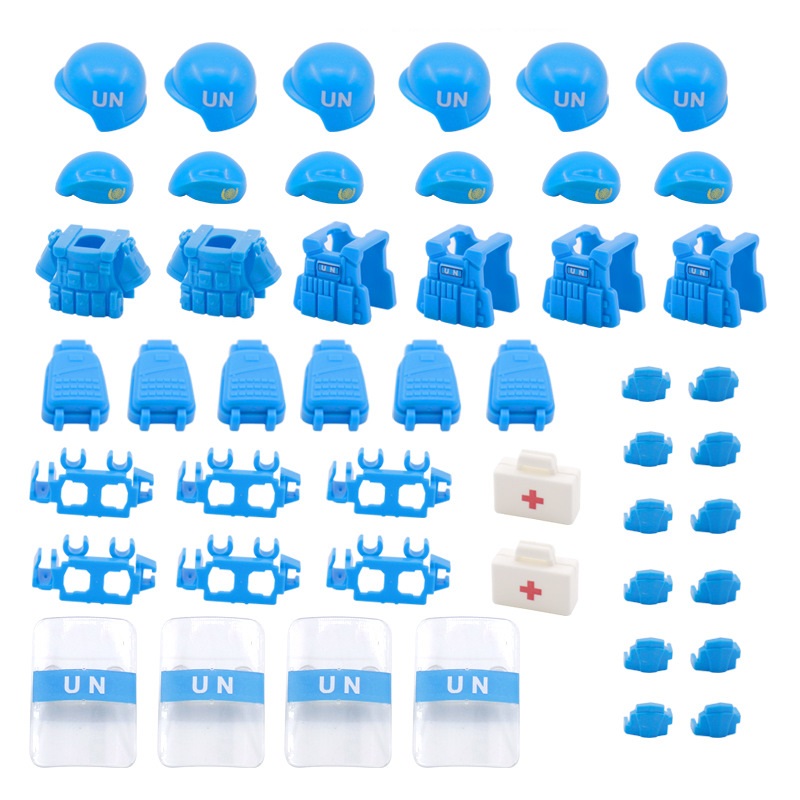 UN peacekeeping Forc Beret Bul - Lego Minifigure Holder avaliação e preço