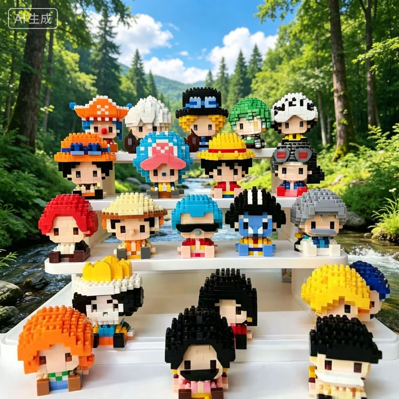 New ONE PIECE Sun God Nika Luf - Building Block Mini avaliação e preço