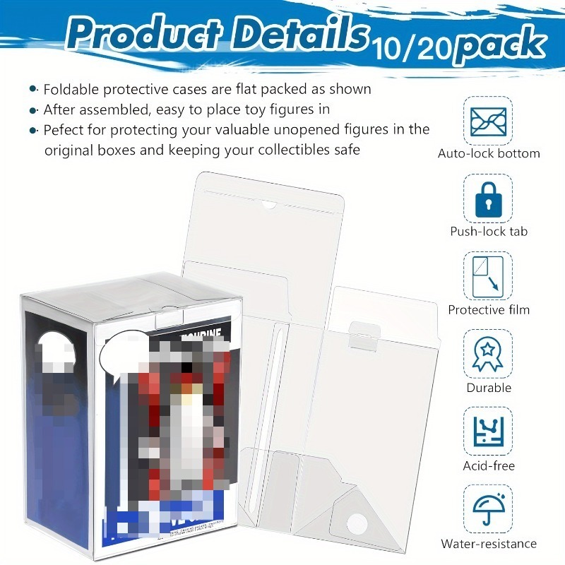20/10-Pack Premium Clear Prote - Funko Pop Protector avaliação e preço