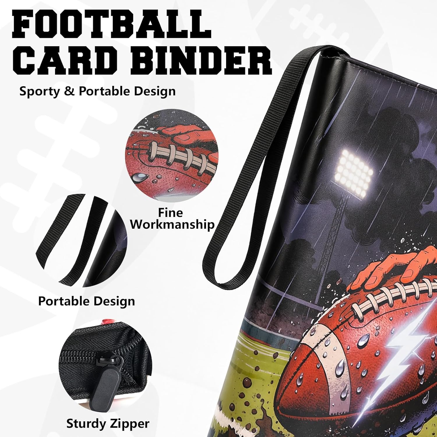 Football Card Binder 9-Pocket  - Trading Card Binder avaliação e preço