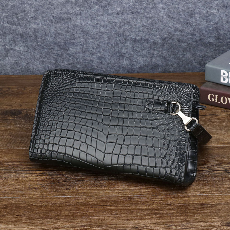 Men's Genuine Leather Clutch B - Card Top Loader avaliação e preço