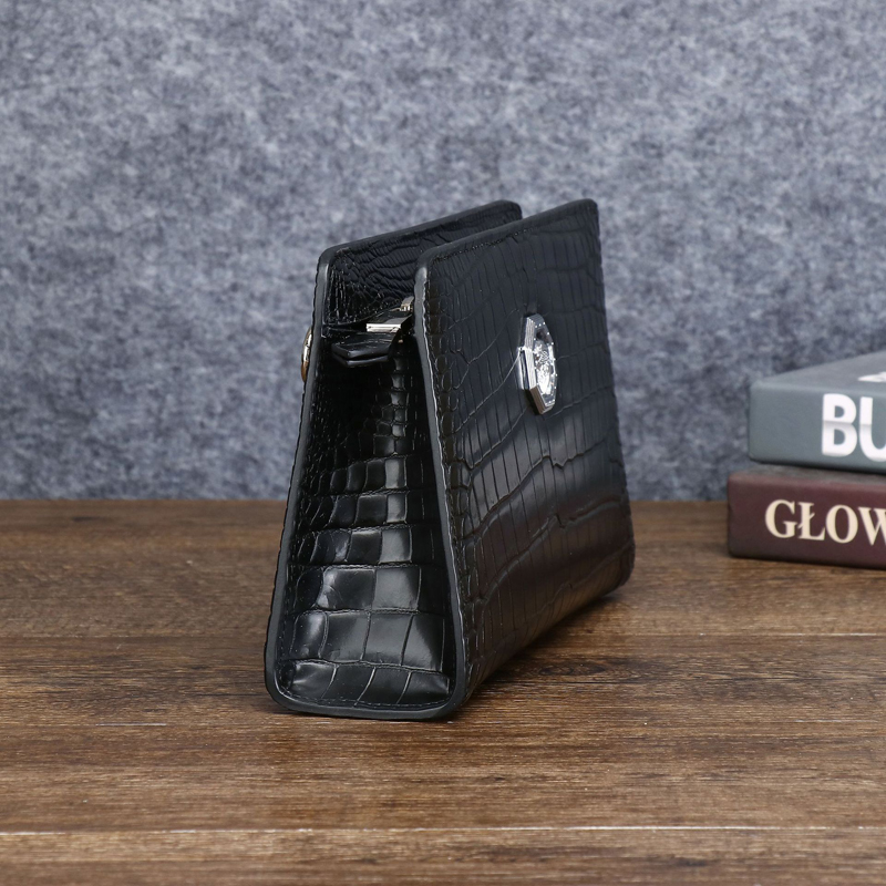 Men's Genuine Leather Clutch B - Card Top Loader avaliação e preço