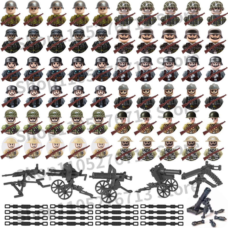 25Pcs/Set World War II Militar - Lego Minifigure Holder avaliação e preço