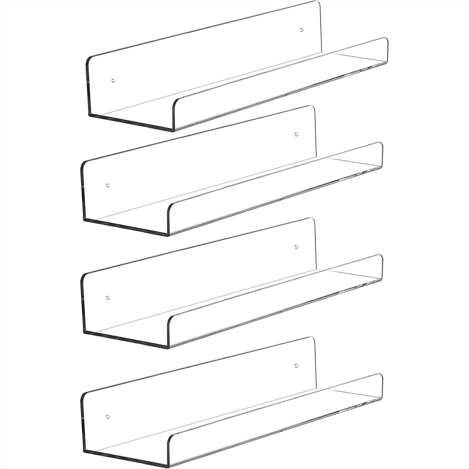 4 Pack Clear Acrylic Floating  - Pop Display Shelf avaliação e preço