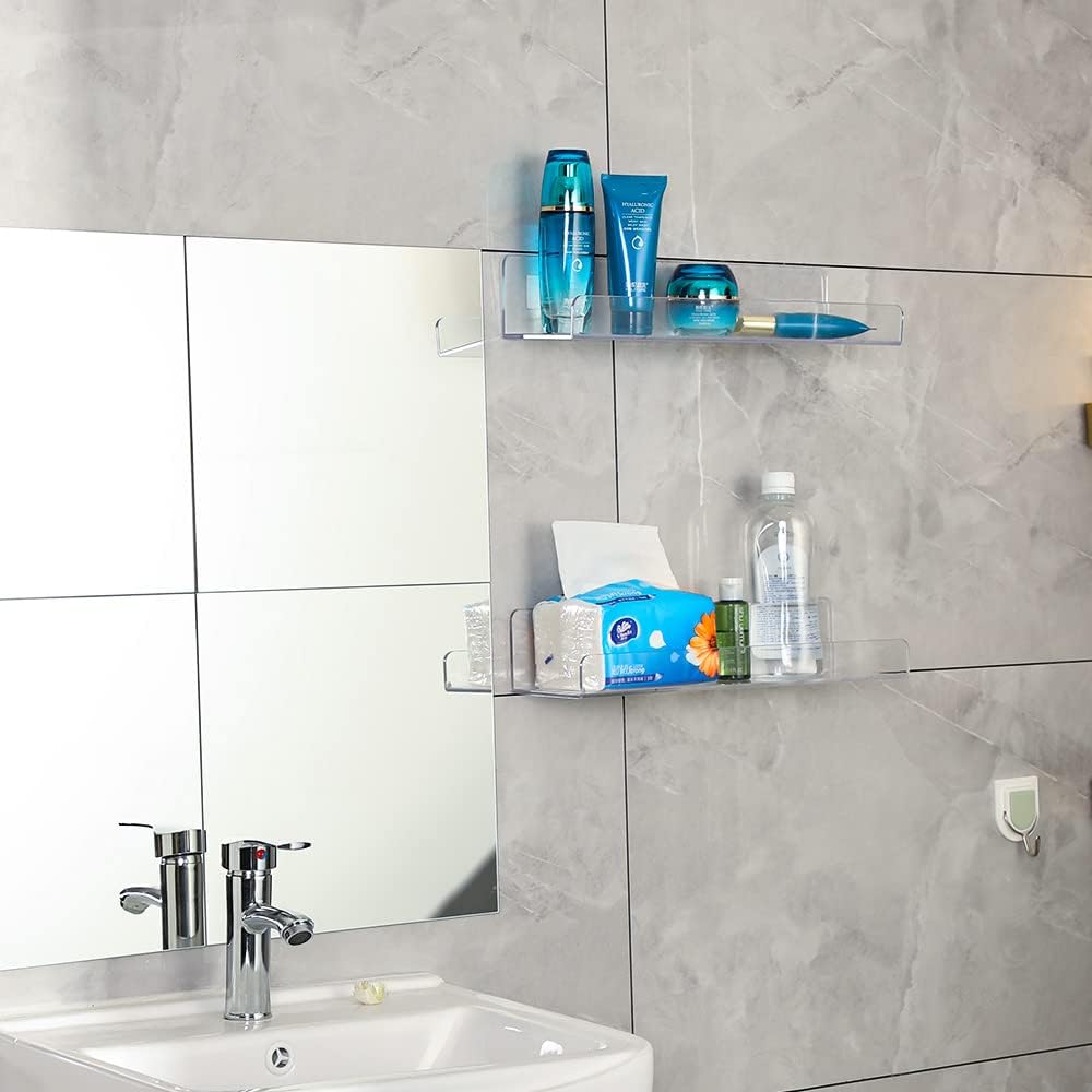 4 Pack Clear Acrylic Floating  - Pop Display Shelf avaliação e preço