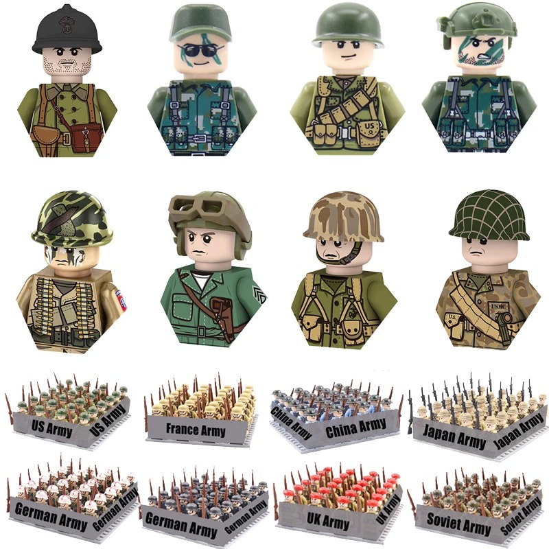 World War II military soldier  - Building Block Mini avaliação e preço