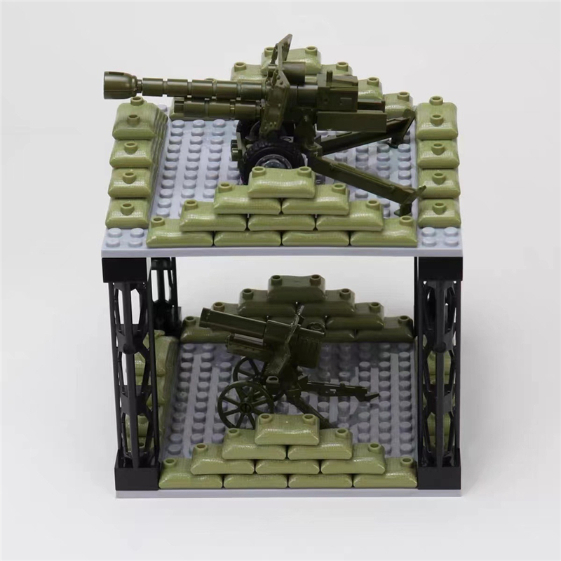 50PCS MOC Military Sandbag Bui - Lego Minifigure Holder avaliação e preço