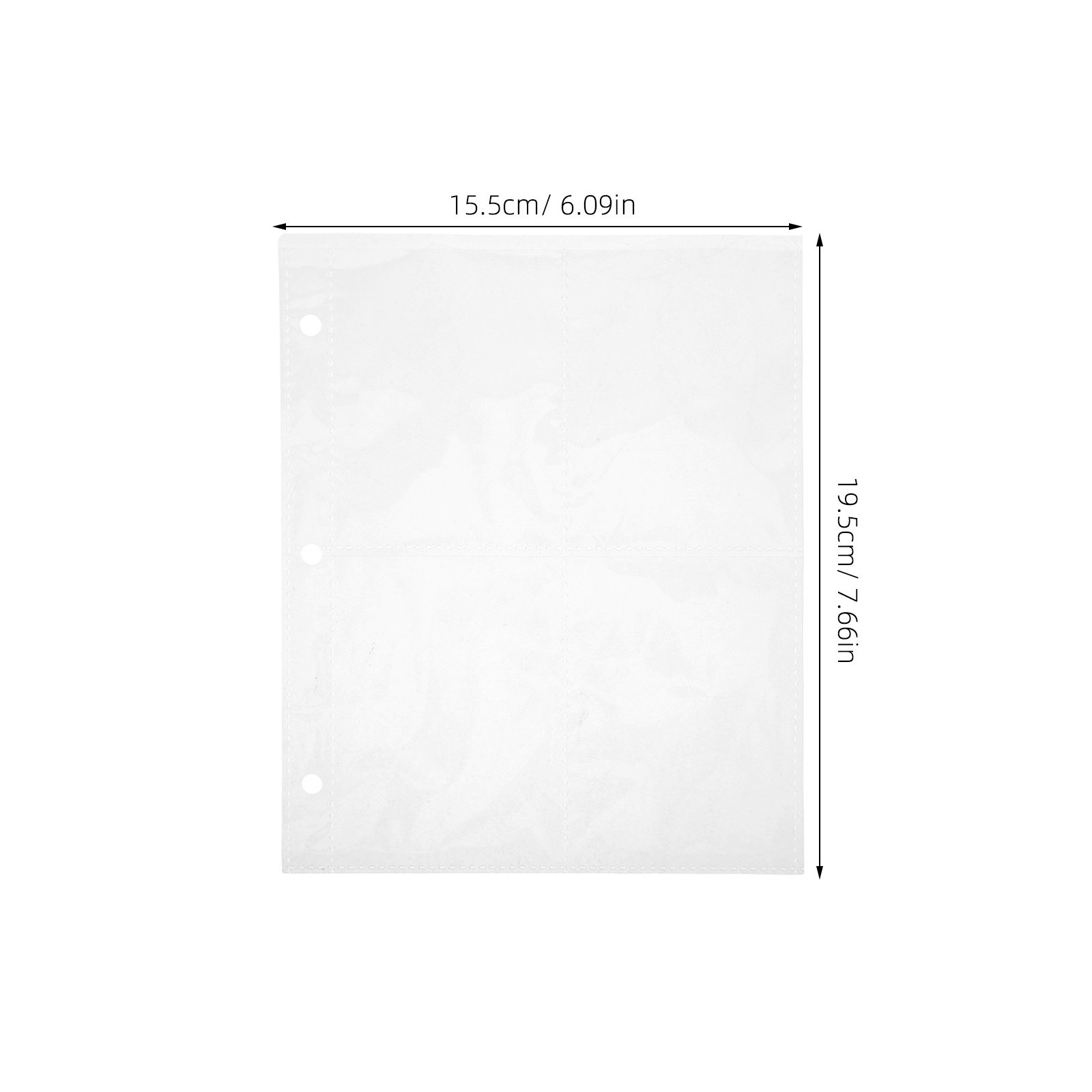 10Pcs Clear Binder Card Sleeve - Trading Card Binder avaliação e preço
