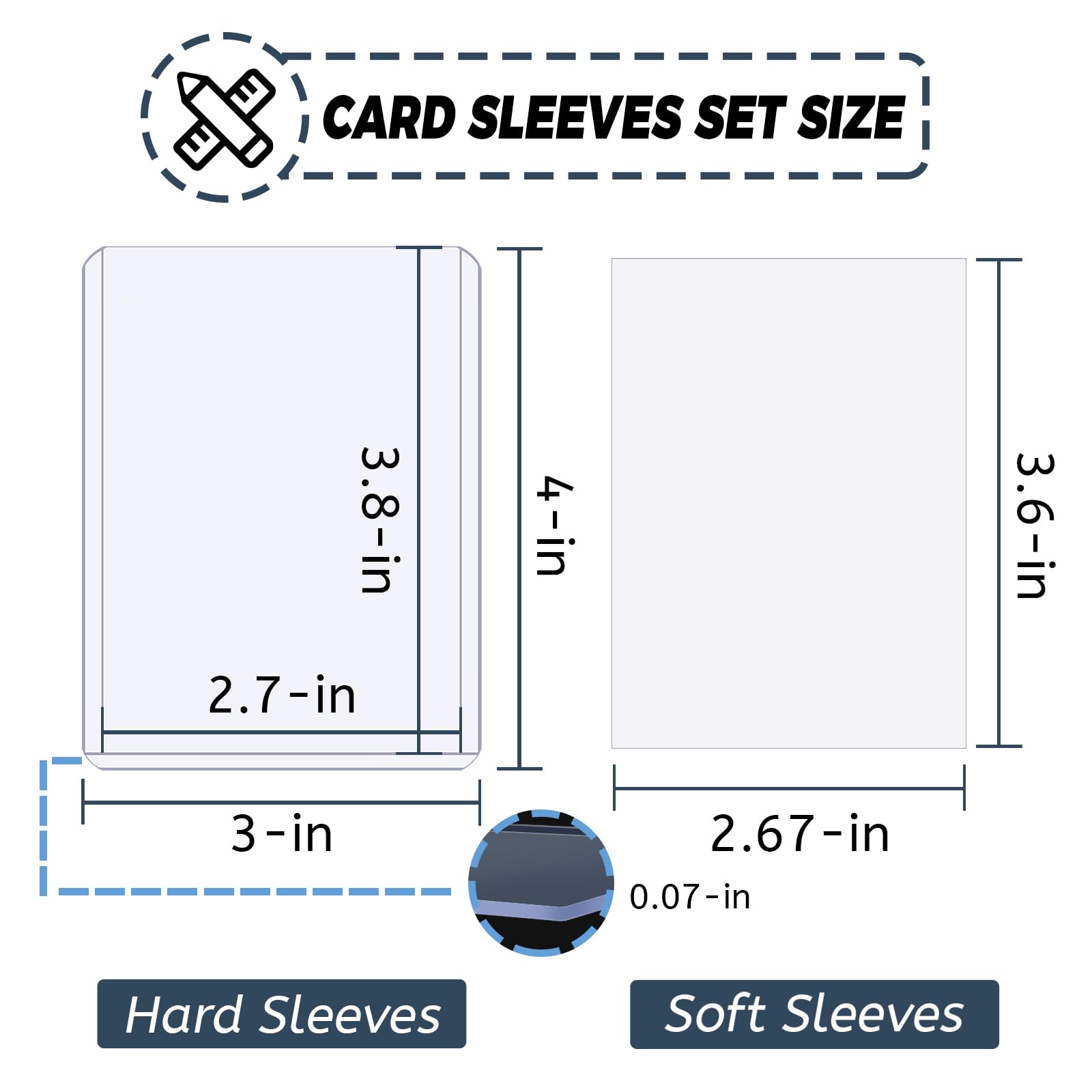 100-600pcs Card Sleeves Hard S - Pokemon Binder Card avaliação e preço
