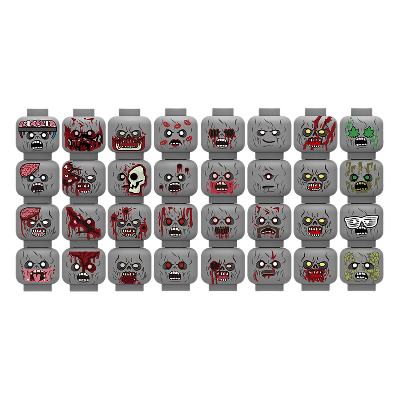 Injured Emotional Face Heads B - Lego Minifigure Holder avaliação e preço