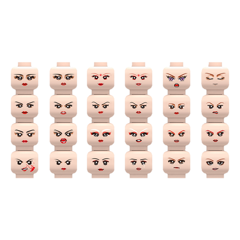 Injured Emotional Face Heads B - Lego Minifigure Holder avaliação e preço