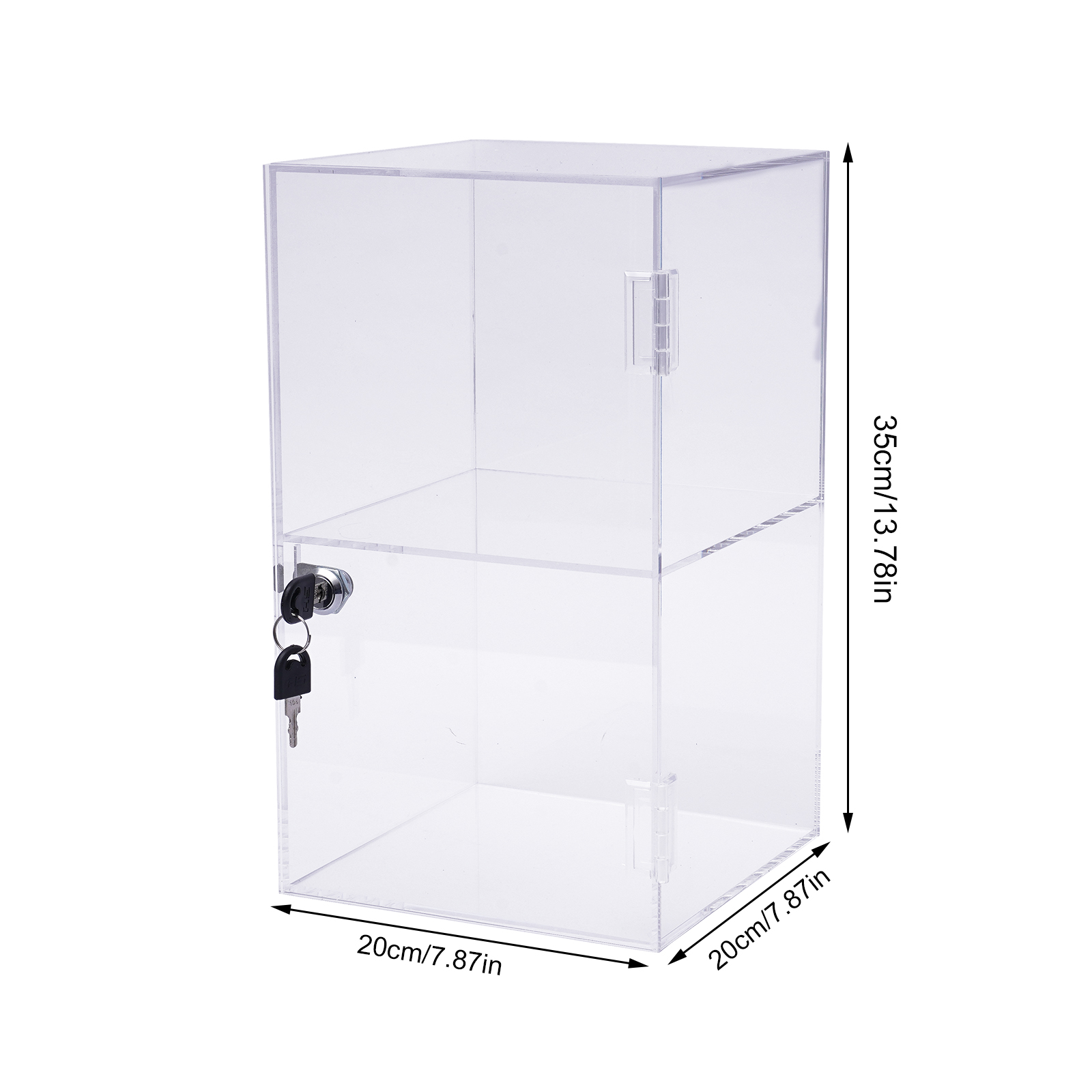 Transparent Acrylic 20x20x35cm - Display Case Acrylic avaliação e preço