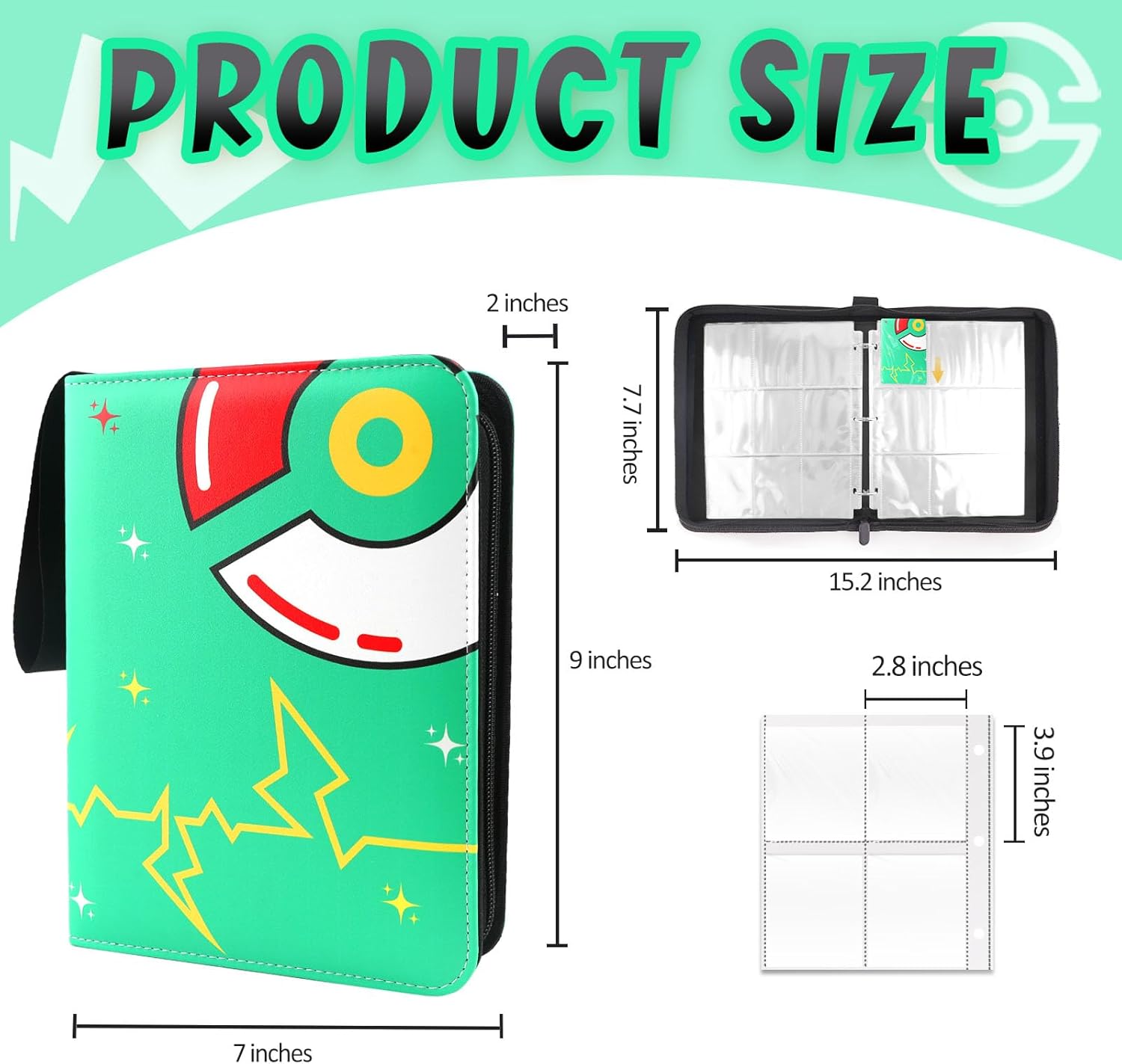 400 Pockets Card Binder with 5 - Trading Card Binder avaliação e preço