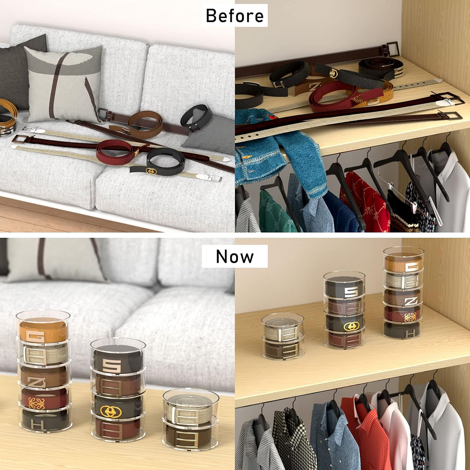 Belt Organizer, Acrylic Displa - Display Case Acrylic avaliação e preço
