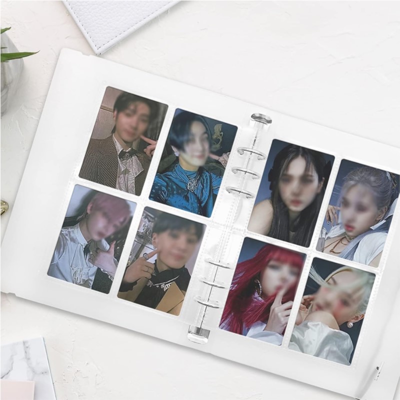 4 Pockets Photo Card Holder Bi - Trading Card Binder avaliação e preço