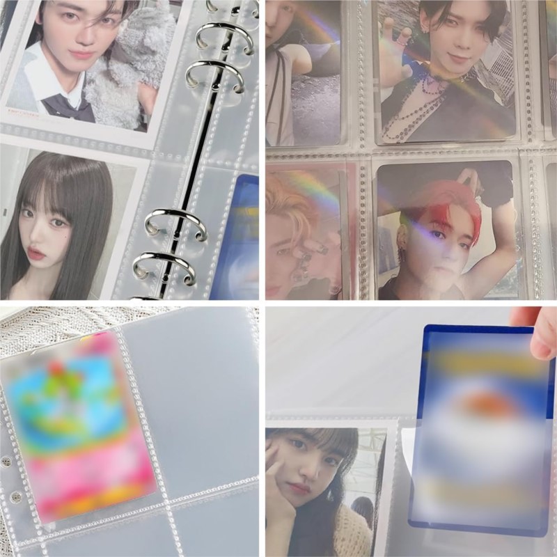 4 Pockets Photo Card Holder Bi - Trading Card Binder avaliação e preço